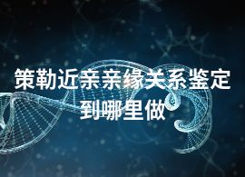策勒近親親緣關(guān)系鑒定到哪里做